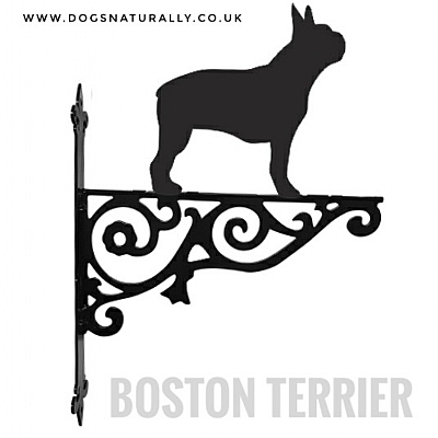 Boston Terrier Ornate Wall Bracket